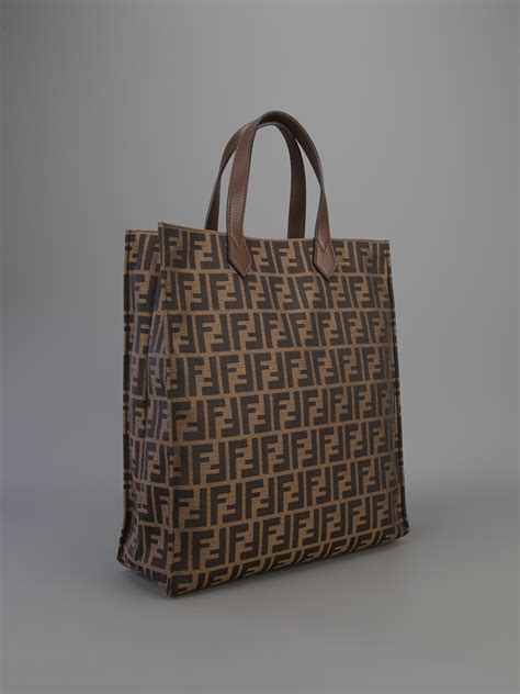 fendi zucca logo tote|fendi zucca shopper.